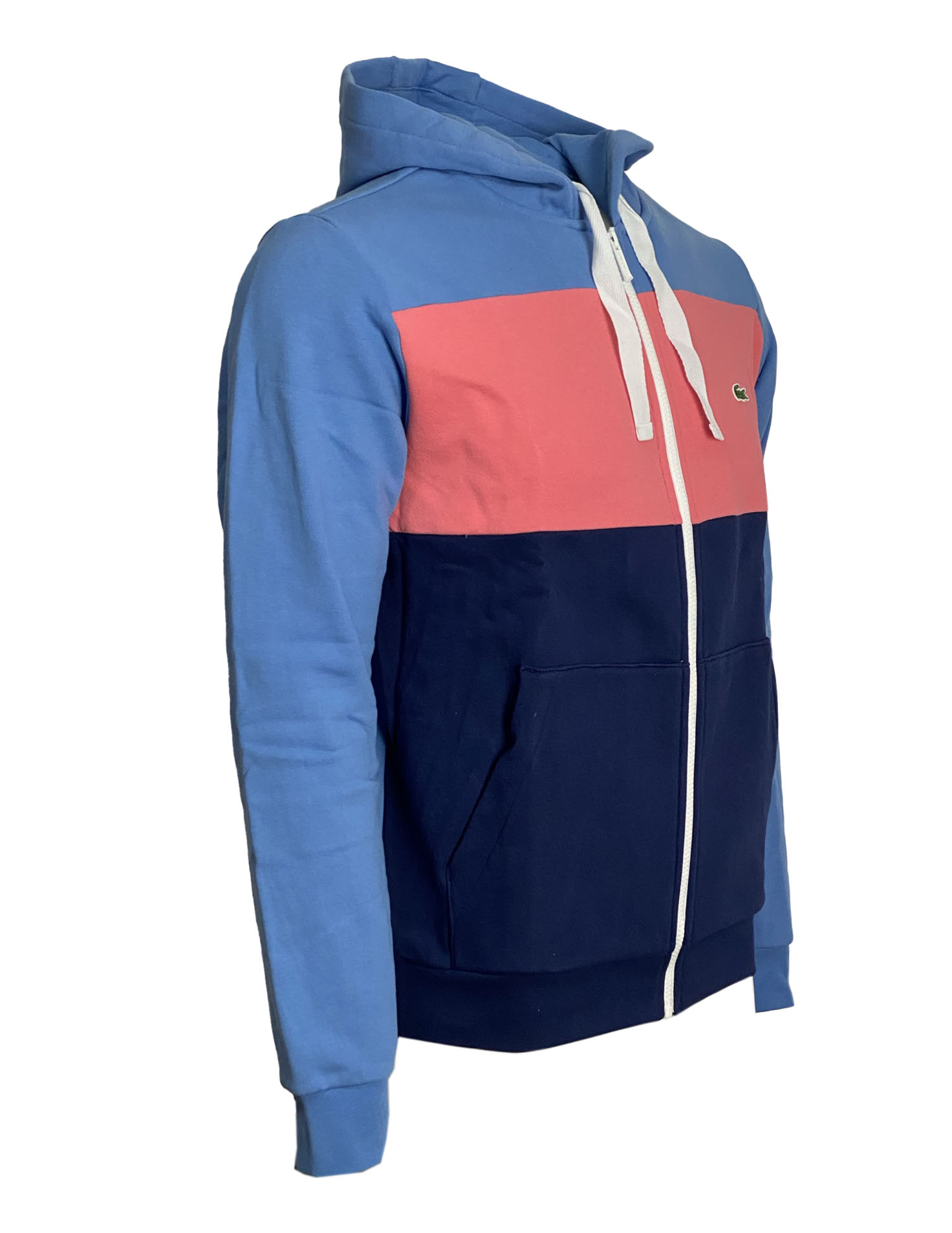 Lacoste Men’s Hooded Colorblock Fleece Zip Sweatshirt SH0177 - Image 2