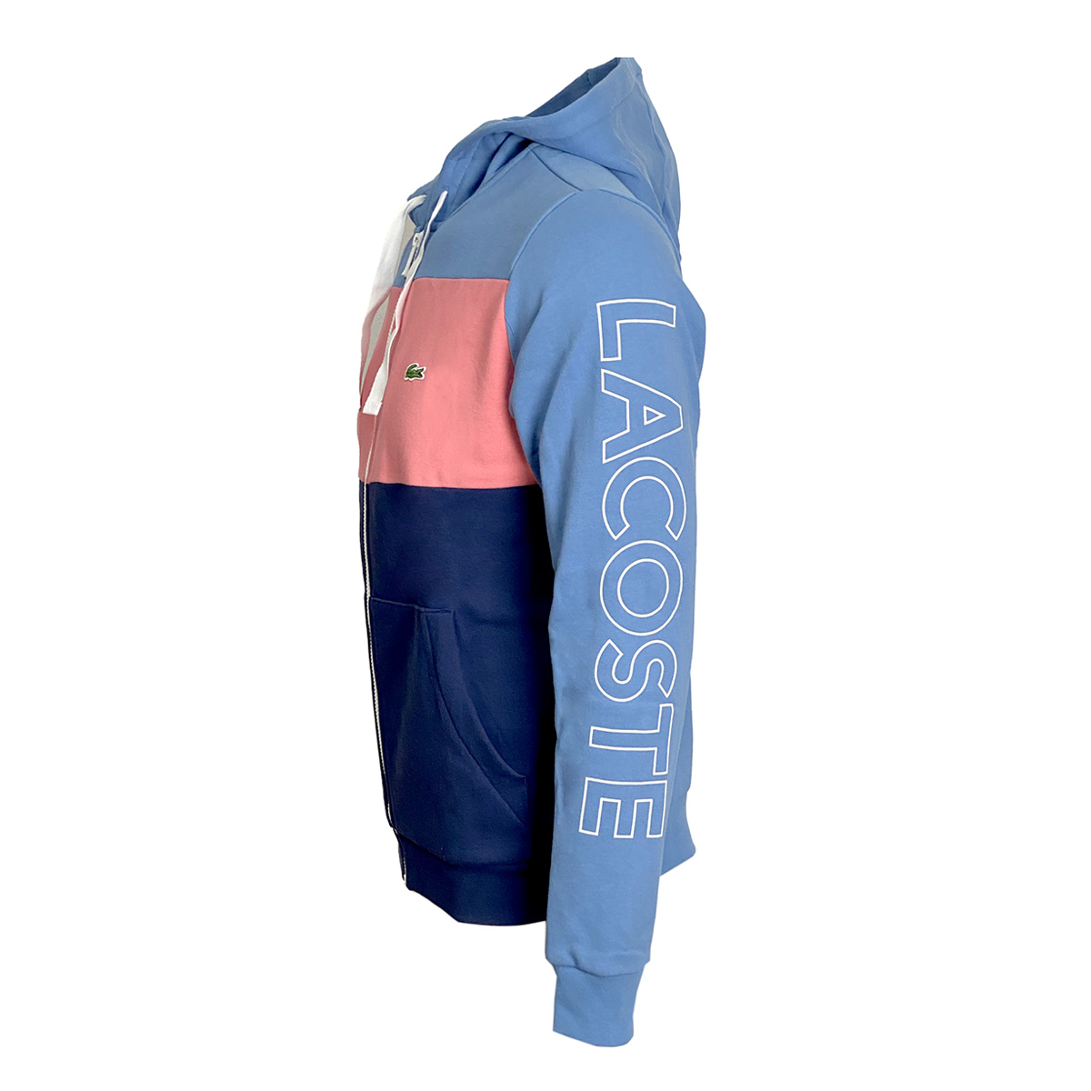Lacoste Men’s Hooded Colorblock Fleece Zip Sweatshirt SH0177 - Image 3